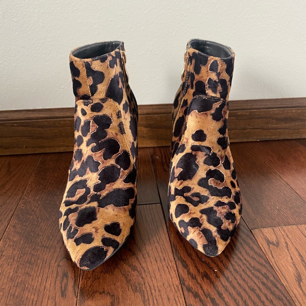 Leopard Boots; Only worn one time